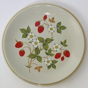 Strawberries and CreamDesign Ceramic Dinner Plate
 10 1/2” wide